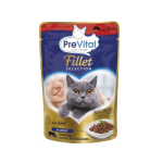 PreVital Fillet Selection alutasak macskáknak marhahúsos 85g szószban