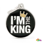 MF I'M THE KING 3,93x3,17cm gravírozható biléta