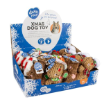 DUVO+ Karácsonyi plüss játék kutyáknak – mézeskalács figura mix színekben 19x15x6cm